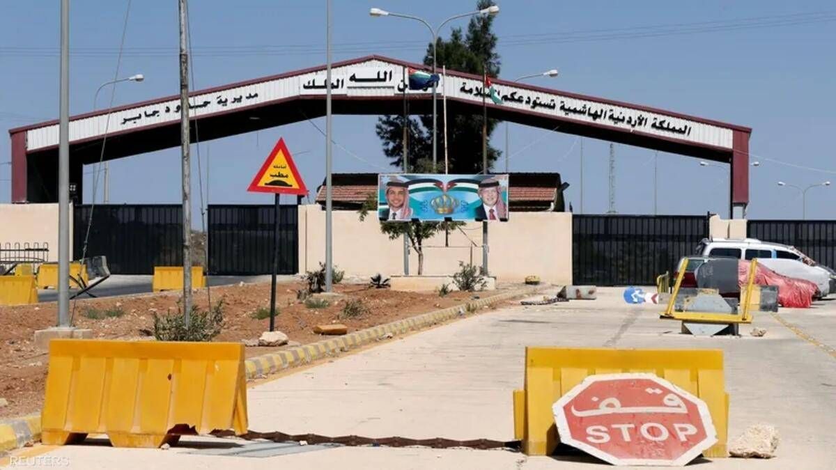  معبر جابر على الحدود مع سوريا-موقع تواصل