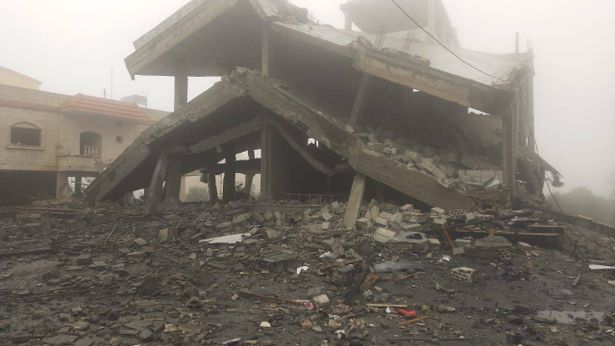 استهداف بيت في بلدة بليدا بواسطة الطيران الإسرائيلي  