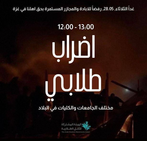 الهيئة الطلابية في جامعة تل أبيب: الجامعة تمنع الاعتصام وتهدد بإدخال الشرطة للحرم الجامعي