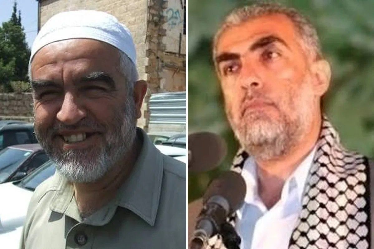على اليمين الشيخ كمال الخطيب | على اليسار الشيخ رائد صلاح
