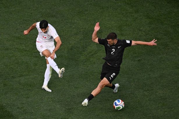 من مباراة إيران ونيوزيلندا - الصورة من حساب منتخب نيوزيلندا على اكس - @NZ_Football