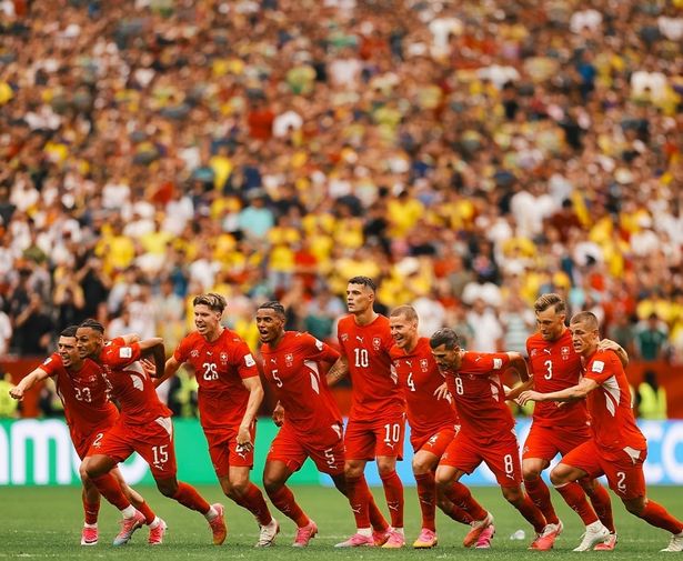الصورة من حساب منتخب سويسرا على منصة اكس - @nati_sfv_asf