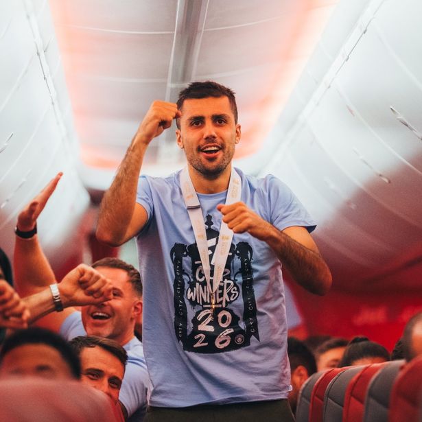 رودري - الصورة من الحساب الرسمي لمانشستر سيتي - @ManCity